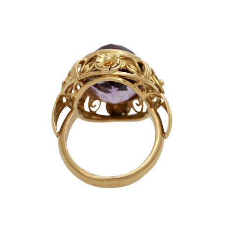Ring mit 1 ovalfacettierten Amethyst - photo 4