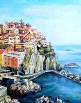 Italian town by the sea Italian town by the sea
