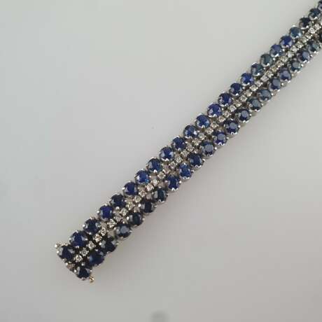 Saphirarmband mit Diamanten - photo 2