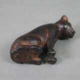 Antike Miniaturfigur einer Katze - фото 6