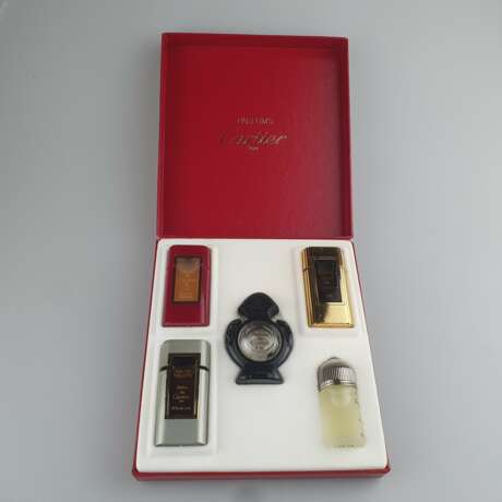 Satz von 5 Miniatur-Parfumflakons von CARTIER in Originalbox - Foto 1