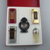 Satz von 5 Miniatur-Parfumflakons von CARTIER in Originalbox - photo 2