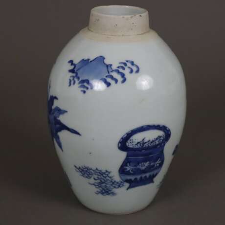 Blau-weiße Vase - Foto 3