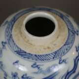 Blau-weiße Vase - Foto 2