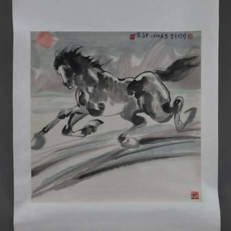 Chinesisches Rollbild -Liu, Chunhua (geb. 1944) - Foto 1