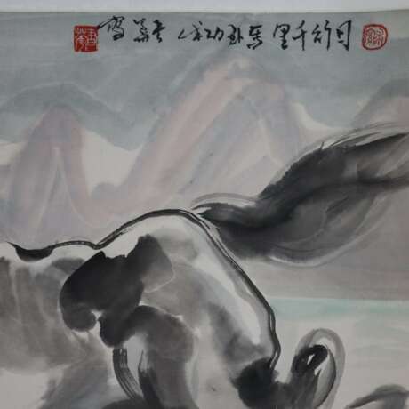 Chinesisches Rollbild -Liu, Chunhua (geb. 1944) - Foto 9