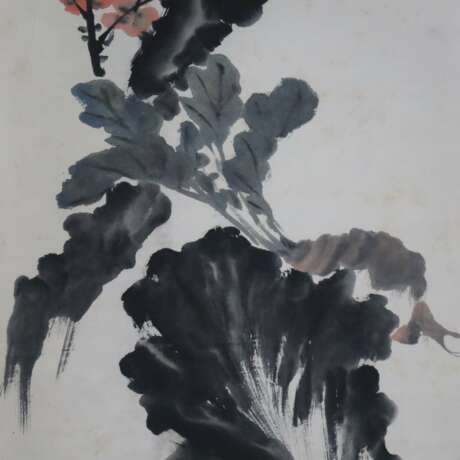 Chinesisches Rollbild -20.Jh./ nach Zhao Zhiqian (1829-1884) - Foto 3