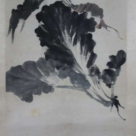 Chinesisches Rollbild -20.Jh./ nach Zhao Zhiqian (1829-1884) - Foto 4