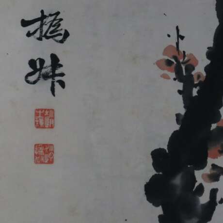 Chinesisches Rollbild -20.Jh./ nach Zhao Zhiqian (1829-1884) - фото 7