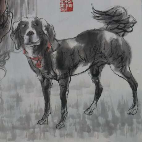 Chinesisches Rollbild -Zhao, Wenyuan (geb. 1946) - Foto 4