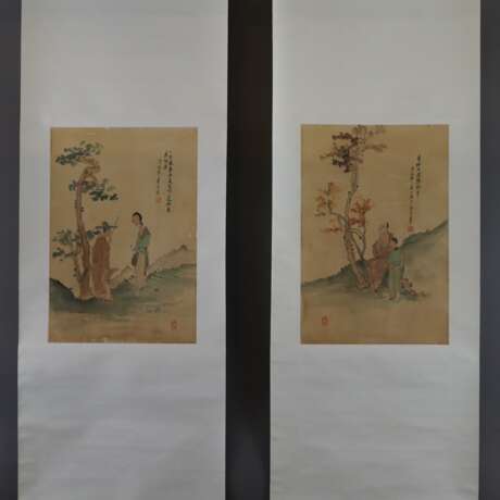 Zwei chinesische Rollbilder - фото 3