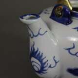Teekanne mit Blaumalerei - Foto 6