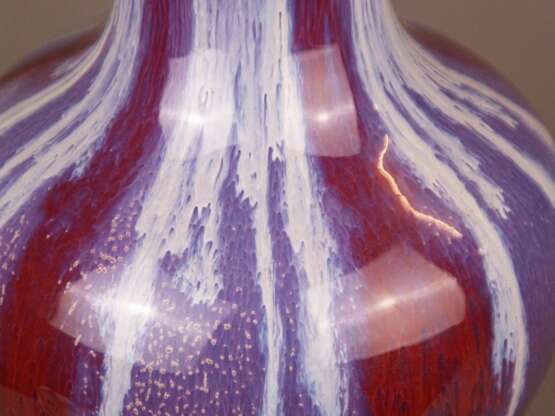 Vase mit Flambé-Glasur - Foto 4