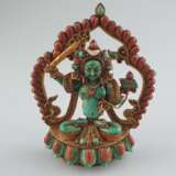 Figur des Manjushri (Bodhisattva der Gelehrsamkeit) - Foto 1