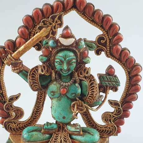 Figur des Manjushri (Bodhisattva der Gelehrsamkeit) - Foto 2