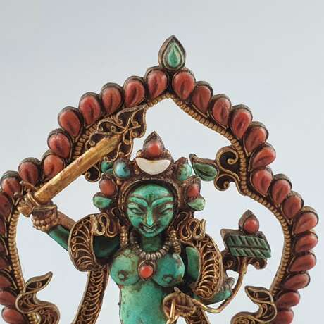 Figur des Manjushri (Bodhisattva der Gelehrsamkeit) - Foto 3