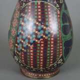 Große Cloisonné-Vase - photo 5