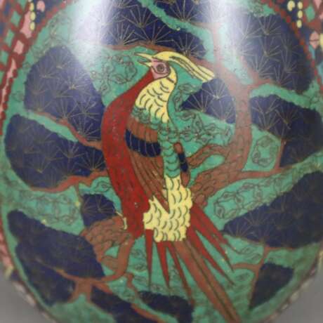 Große Cloisonné-Vase - photo 6