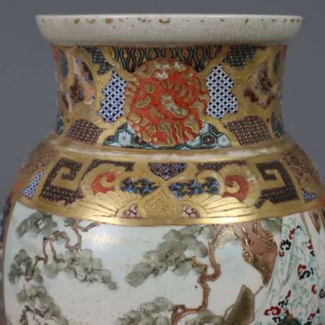 Satsuma-Vase mit Szenen aus dem alten Japan - фото 5