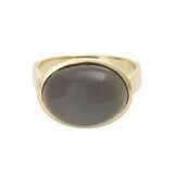 Ring mit schwarzem Mondsteincabochon - photo 1