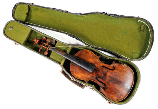 UNSIGNIERTE HISTORISCHE VIOLINE MIT KASTEN - photo 1