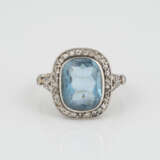 AQUAMARIN-RING MIT DIAMANTEN - photo 1