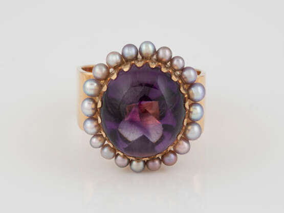 AMETHYST-PERL-RING - фото 1