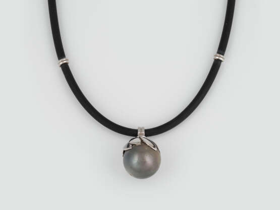 COLLIER MIT TAHITIPERLE - Foto 1