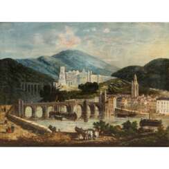 LELIEN/LALIEN (?), B. (undeutl. signiert, Maler 19. Jahrhundert), "Heidelberg",