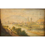 BIEDERMEIER-MALER der 1. Hälfte 19. Jahrhundert, Paar Landschaftsminiaturen, - Foto 3