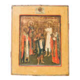 IKONE "Fünf Heilige", Russland 19. Jahrhundert, - Foto 1
