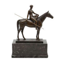 RASMUSSEN, OTTO (1845-?) 'Amazone zu Pferde'.