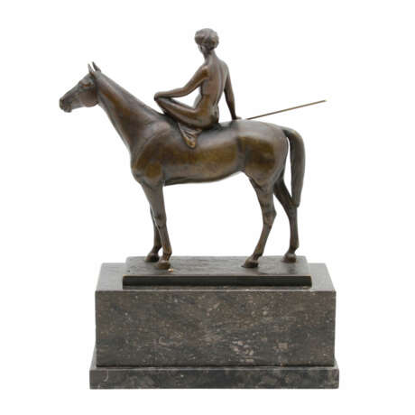 RASMUSSEN, OTTO (1845-?) 'Amazone zu Pferde'. - Foto 5