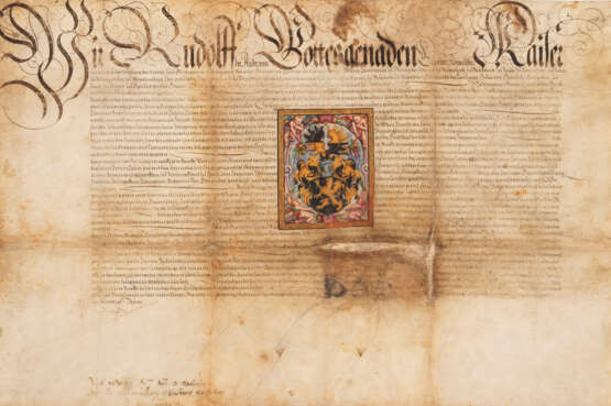 ADELSBRIEF KAISER RUDOLFS II. Deutsch, um 1597 - фото 1