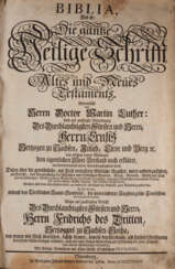 BIBLIA (...) Deutsch, Nürnberg, Johann Andrea Endters Seel. Erben, 1736