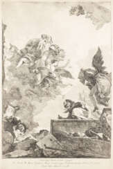 GIOVANNI DOMENICO TIEPOLO 1727 Venedig - 1804 ebenda DIE MADONNA DEL CARMELO ERSCHEINT DEM HL. SIMON STOCK (NACH GIOVANNI BATTISTA TIEPOLO - 1759)