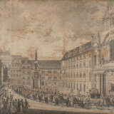FRANZ HEGER 1792 Worms - 1836 Darmstadt PRAG - 'ANSICHT DES EINZUGES AUF DEM KLEINSEITNER WAELSCHEN PLATZ' (UM 1820) - photo 1