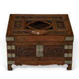 A HUANGHUALI DRESSING CASE WITH FOLDING MIRROR STAND - photo 2