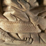 A RARE LARGE LIMESTONE `DRAGON-FORM` CAPITAL - photo 4