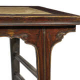 A BEIGE STONE-INSET LACQUERED JUMU WINE TABLE - photo 7