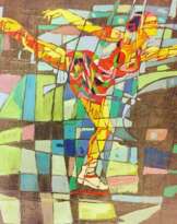 Toile, Huile, Sporting art, Arménie, 2017 Toile, Huile, Sporting art, Arménie, 2017