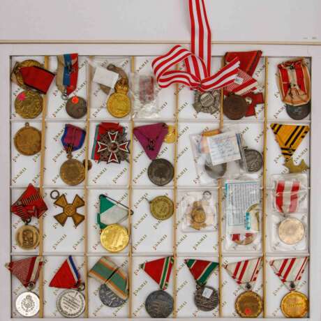 Large box with medals and awards, - photo 3