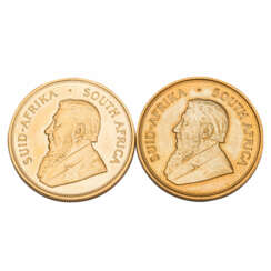 South Africa/GOLD - 2 x 1 oz GOLD fine, 1 Krugerrand 1975 & 1979