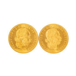 Austria - 2 x 1 ducat 1915 (official new mintage), GOLD,