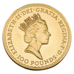 GB/GOLD - 100 Pounds 1994, Britannia, vz, scratches,