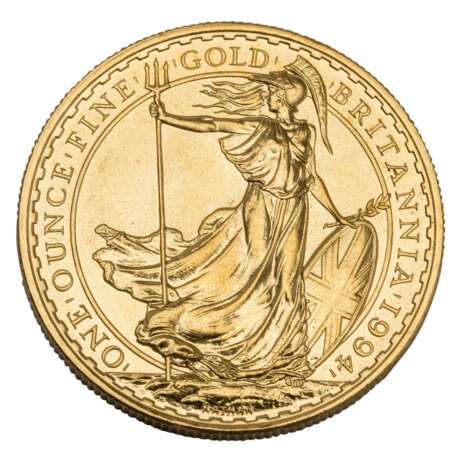 GB/GOLD - 100 Pounds 1994, Britannia, vz, scratches, - фото 2