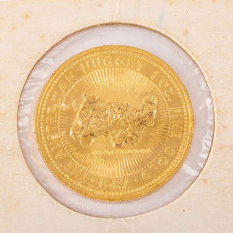 Australia /GOLD - 1 Ounce Nugget 1987 'Welcome Stranger 1869 - photo 2