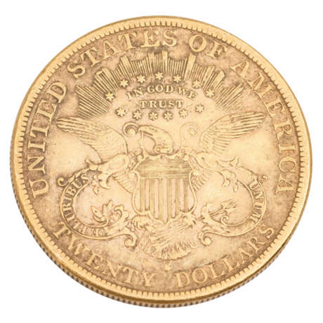 USA/GOLD - 20 dollars 1888/S, Double Eagle, ss, scratches, rubbed, - фото 2