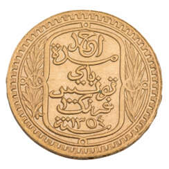 Tunisia/Gold - 100 Francs 1935, vz.,