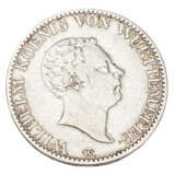 AD Württemberg - 1 florin 1825/W., King Wilhelm I., variant with - фото 1